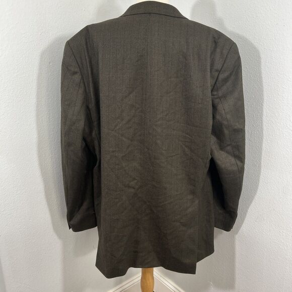 Lauren Ralph Lauren Sports Coat Mens 44L Herringbone Three Button Blazer - Picture 5 of 16